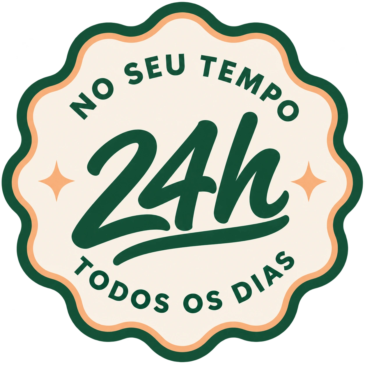 No seu tempo. 24 horas, todos os dias.